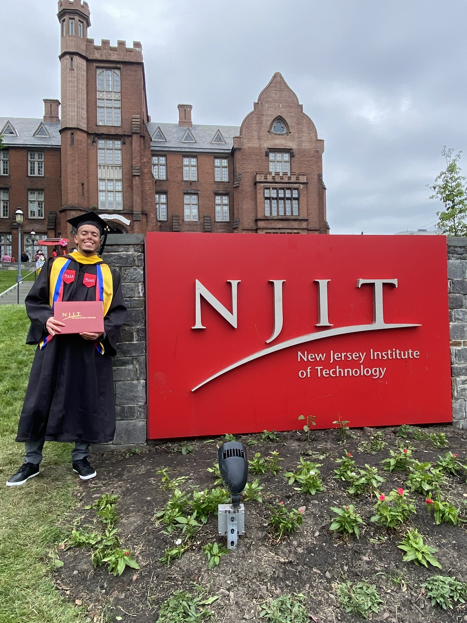 Cristhian at NJIT graduation